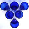 MexHandcraft Solid Cobalt Blue 14 oz Drinking Glasses (set of