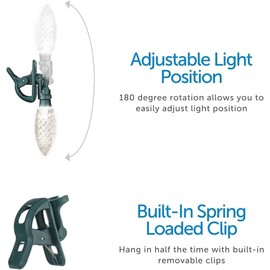 Noma LED Quick-Clip C9 25 Lights Mulit Color 16' 8"
