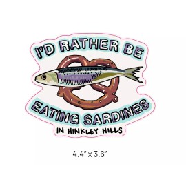 jennyannbell SARDINE? The 'Burbs Die-Cut 4" Vinyl STICKER - $1.00 shipping