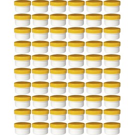 60 containers containers Ointment Cream Ointment Kruken 6 ml Capacity with Yellow Lids – Made in Germany