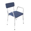 NRS Compact Dovedale Commode with Seat & Backrest, Medium, Modern