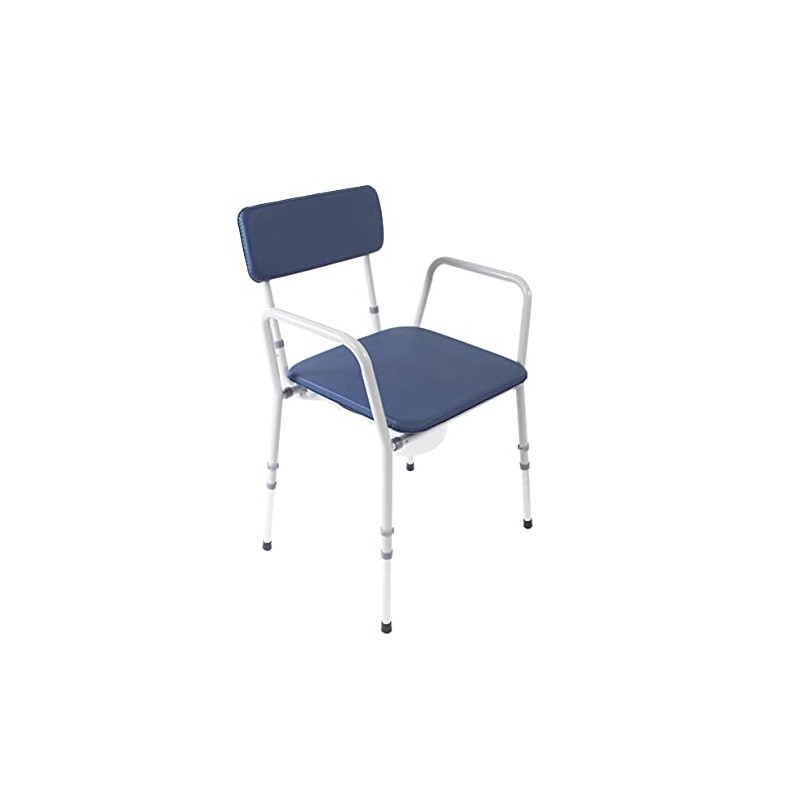 NRS Compact Dovedale Commode with Seat & Backrest, Medium, Modern