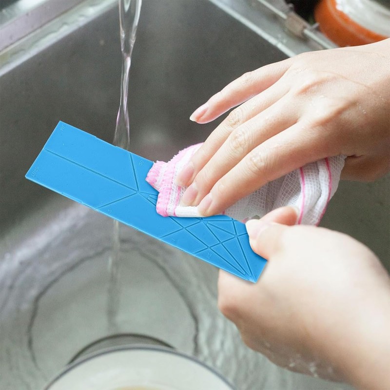 Hsthe Sea 2 Pcs Polygon Flat 3-in-1 Folding Measuring Spoons,