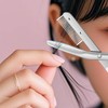 YIZHUO 2-in-1 Stainless Steel Eyebrow Scissors with Comb, Professional Eyebrow