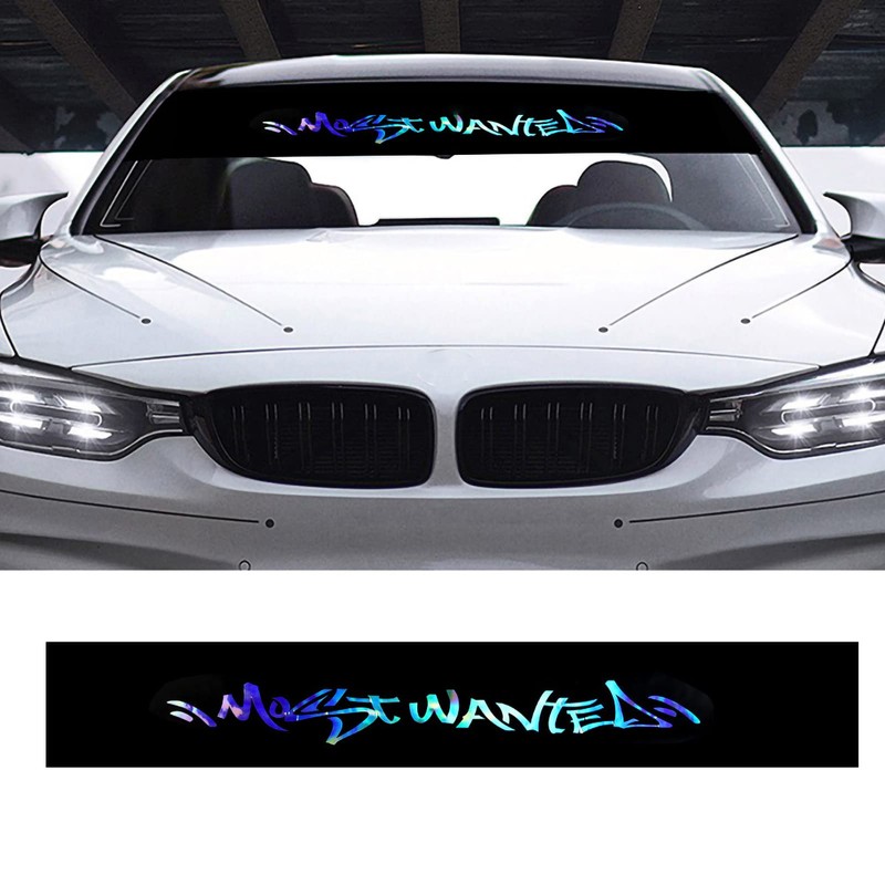 Car Windscreen Sticker Car Front Rear Window Sticker Windscreen Colourful