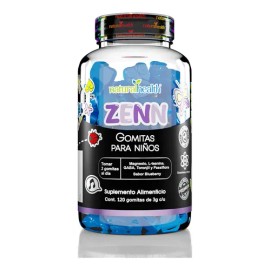 Magnesio Teanina Zenn 120 Gomitas Para Niños Natural Health