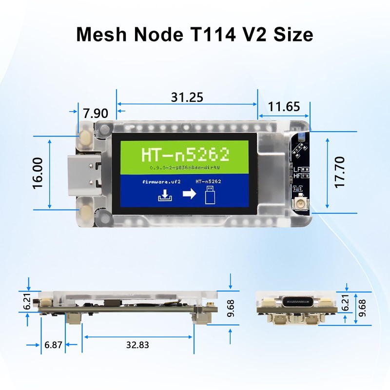 Mesh Node T114 V2 lorawan for Meshtastic Module Binghe Meshtastic