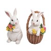 Valery Madelyn Rabbit Garden Ornaments Outdoor Set of 2, Bunny