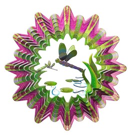 Iron Stop D6125-10 25cm Designer 3D Dragonfly Wind Spinner