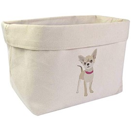 Azeeda Large 'Chihuahua' Canvas Organiser/Storage Bag (OR00015046)