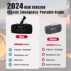 2024 Upgrade 5000mah Alertsync NOAA Weather Radio with Solar ,