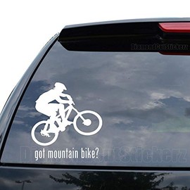 DiamondCutStickerz GOT Mountain Bike Sports Decal Sticker Car Truck Motorcycle Window Bumper Laptop Wall Decor - Size (05 inch / 13 cm Tall) - Color (Gloss Black)