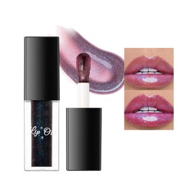 Colour Changing Lip Oil Long Lasting Nutritious Moisturizing Lip Gloss Hydrating Plumping Lip Gloss, Light Texture No Greasy Lip Care Lip Balm Lip Oil Tint For Women Girls Pink Lips