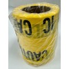 WT100 Underground Electrical Cable Warning Tape, Yellow, CAUTION CABLE BELOW