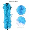 JNGTKL Feather Boa, 2m Blue Feather Boa And Heart Rimless
