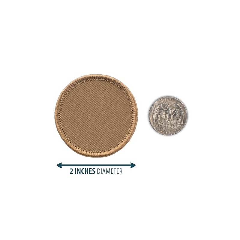 Spider Monkey Silhouette Patrol Patch - 2" Diameter Round Embroidered