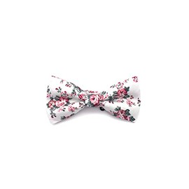 Mytieshop Men's Floral Bow Tie (PRE-TIED) Great for Weddings, Elopement, Wedding Shoot, Photography, gifts., Abdiel, Medium