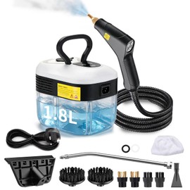 Steam Cleaner, High Pressure Steam Cleaner for Home, 6-Level Adjustment Handheld, 15s Fast Heat-Up & 1.8L Tank, 2500W Multi-Surface Portable Steamer for Floor/Grout/Car/Kitchen & Bathroom