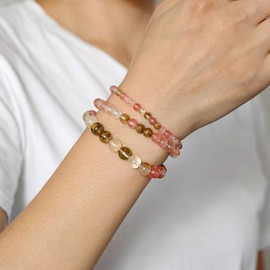 WEIZAIJY Healing Crystal Bracelets for Women 8mm Natural Stone Beaded Stretch Bracelet Amethyst Jewelry Gifts (Style 4)