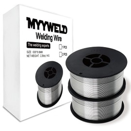 MYYWELD Flux Core Wire, Mig welding Gasless, Mild Steel E71TGS.030-Diameter, 4-Pound Spool (0.030" 2LB*2)