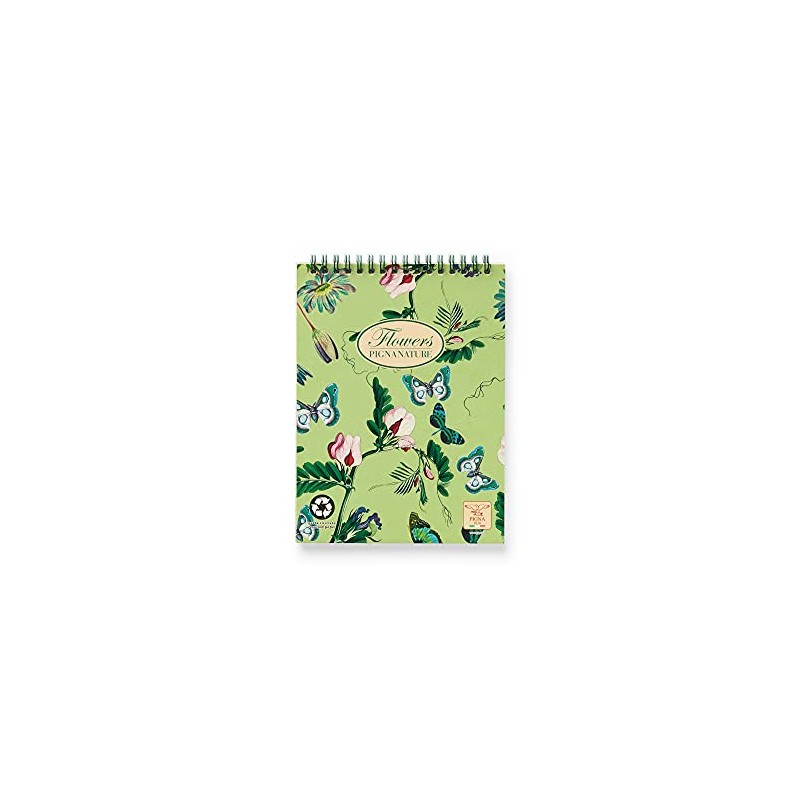 Pigna Flowers Notepad 25 Sheets Multicoloured A5 - Notepads (25