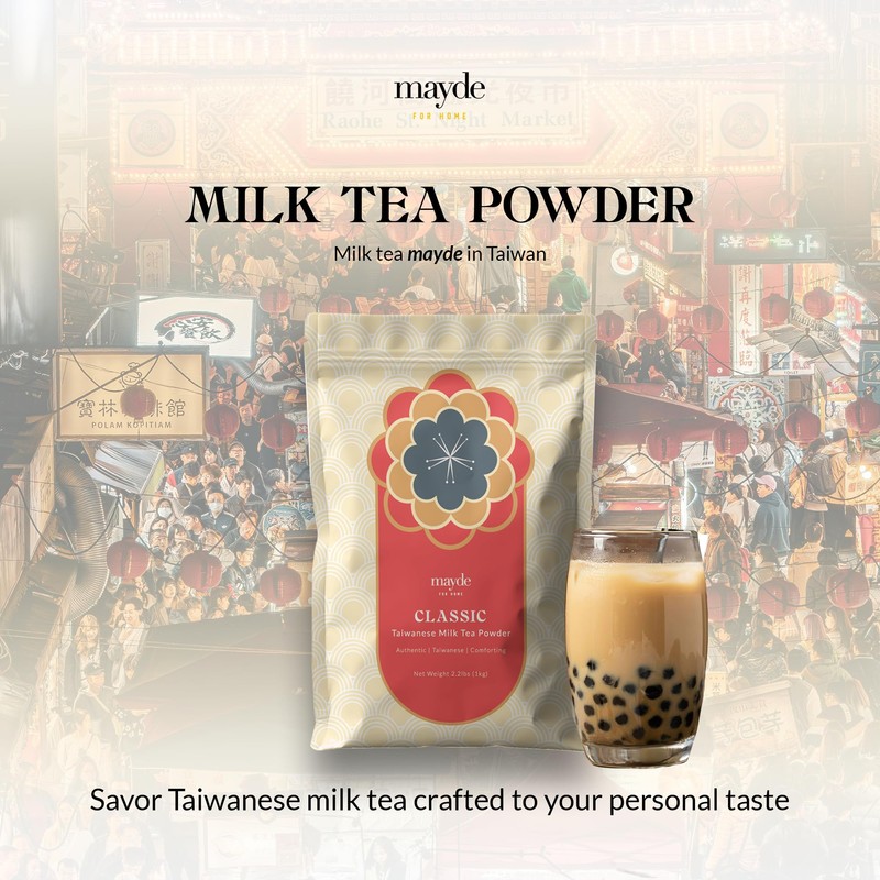 Mayde Taiwanese Classic Milk Tea Powder, Instant MilkTea Powder From