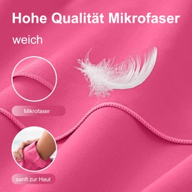 4Monster microfibre towels in 14 colours, quick-drying sports towel, absorbent, ultra-light travel towel for fitness, sauna, travel, sports.