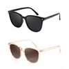 FIMILU 2 Packs Sunglasses for Women Polarized UV400 Protection Lens
