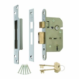 ERA 202-61A Viscount 2.5-inch/ 64mm 5 Lever High Security Mortice Sashlock - Chrome Effect