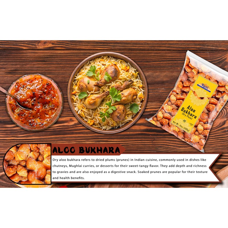 Rani Aloo Bukhara (Dry Plum) 14oz (400g) ~ All Natural