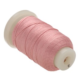 The Beadsmith Pure Silk Cord – Raspberry Cream Color – Size E (0.325mm/0.0128”) – 200 Yards (600ft), 1/2-Ounce Spool – for Knotting Pearls, Gemstones, Crystals and Beads