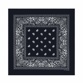 GT BANDANA 22"x22" Multi-Purpose 100% Cotton Paisley Bandana Face Mask(3-Pack)