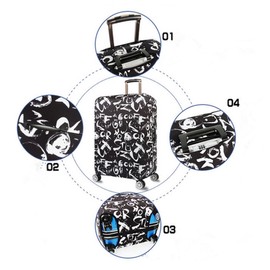 Bestja Dustproof Travel Luggage Protector Cover Elastic Suitcase Protection Covers Bags for 18"-32" suitcase (XL (29-32 inch Luggage))