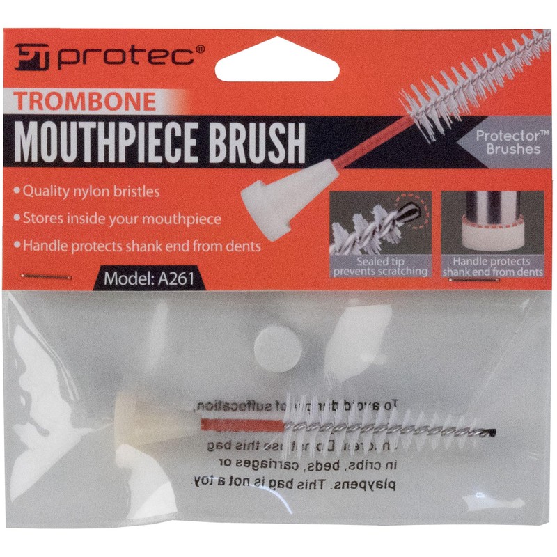 Protec Trombone Mouthpiece Protector Brush, Model A261