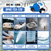 DC HOUSE 12V RV Water Diaphragm Pump Quiet Replacement, 3.5GPM