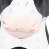 Black White Cow Head Wearing Glasses Statues Resin Stable Glasses