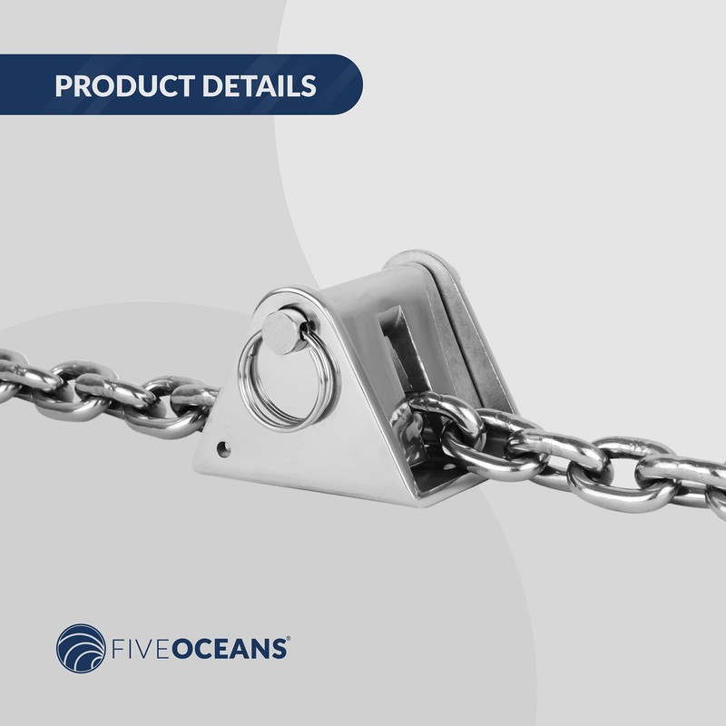 Five Oceans Stainless Steel Anchor Chain Lock Stopper for 3/16-Inch