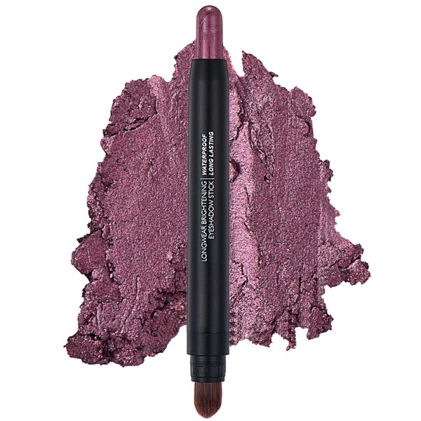 Eyeshadow Makeup Stick - No Crease Glitter Shimmer Rose Purple