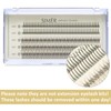 SIMER Individual Lashes 200 Clusters 2 Types Natural Eyelash Extension