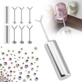 Chronixel Kit 8 Iman Crear Efecto Ojo Gato Corazon Unas+1440 Cristal