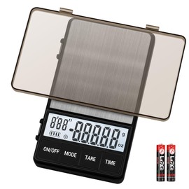 UNIWEIGH Digital Coffee Scale with Timer,Espresso Scale 1000g x 0.1g Mini Barista Scale,Pocket Food Scale Gram and Ounces with LCD Display/Auto-Off/Tare Function(Batteries Included)