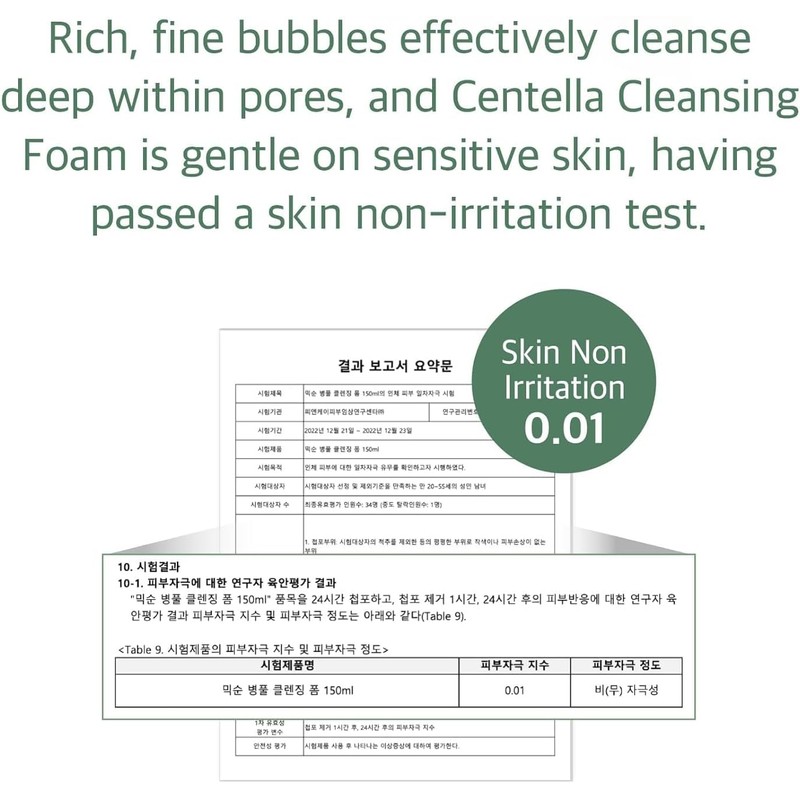 Centella Cleansing Foam – Espuma con CICA y ácido salicílico,