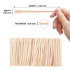 WISYOK Wooden Waxing Sticks - Waxing Applicator Sticks for Eyebrow,
