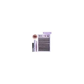 Kit de Extensiones Pestañas bq Efecto Anime Wild Rose 144 Racimos 8-18mm B&Qaugen bqlash kit completo