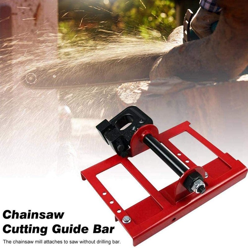 Vertical Cutting Chainsaw Mill, Upgrade Lumber Guide Rail Saw Steel