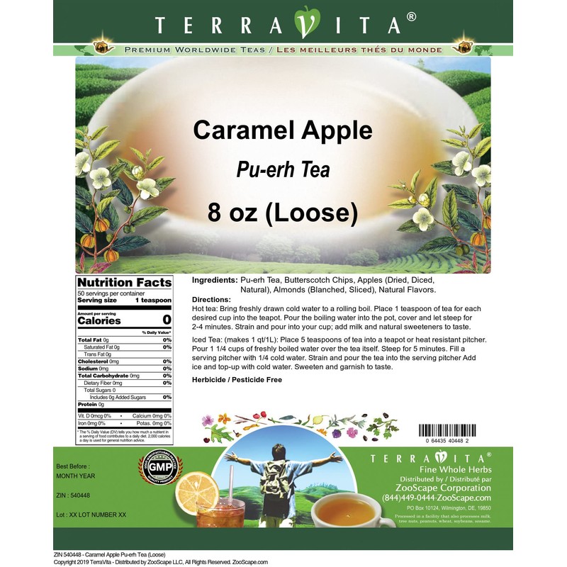 Caramel Apple Pu-erh Tea (Loose) (8 oz, ZIN: 540448)