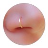Tiny Gold Nose Ring - Snug Nose Piercing - 14K