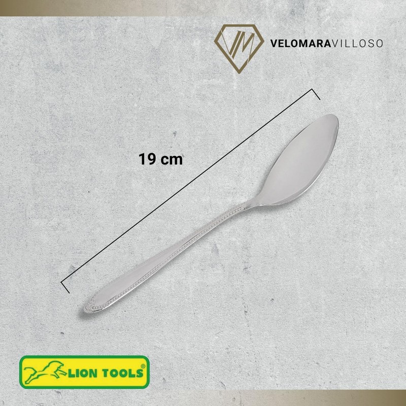 LION TOOLS Set 12 Piezas Cucharas Soperas Acero Inoxidable Restaurante