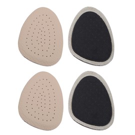 Soft Latex Leather Half Insoles, Comfortable Discreet Absorbs Moisture Prevent Odor, Firmer Than Gel, Prevents Rubbing & Blisters in Heels (2)