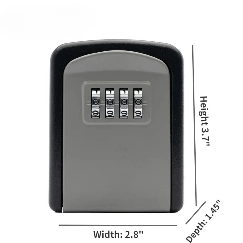4-Digit Combination Key Lock Box for Outdoor Key Storage –